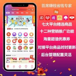 首席赚钱省钱专家多开版小程序源码v1.9.63+前端-